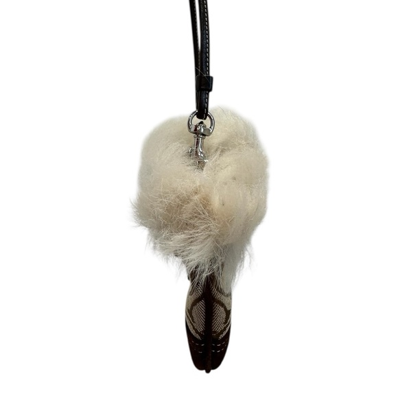 Coach Vintage Signature Suede & Shearling Wristlet Y2K Rare $148 NWT - Picture 6 of 11